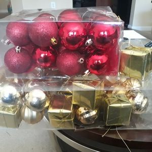 Red & Gold Tree Ornaments